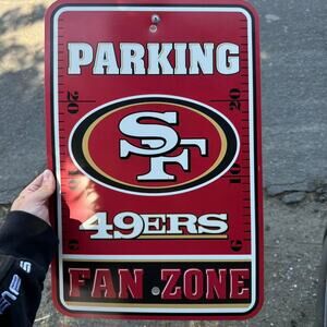 Vintage 1999 nfl licensed san francisco 49ers parking sign